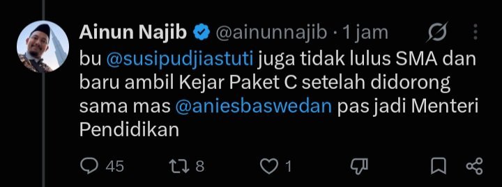 Tan_Mar3M's tweet photo. Si ajib @ainunnajib ini mau nyamain samsul dengan bu susi.

Jauh jib @ainunnajib ? Bu susi gak pakai acara ngibul kayak samsul junto junjungan lu https://t.co/BdTHB82hKQ