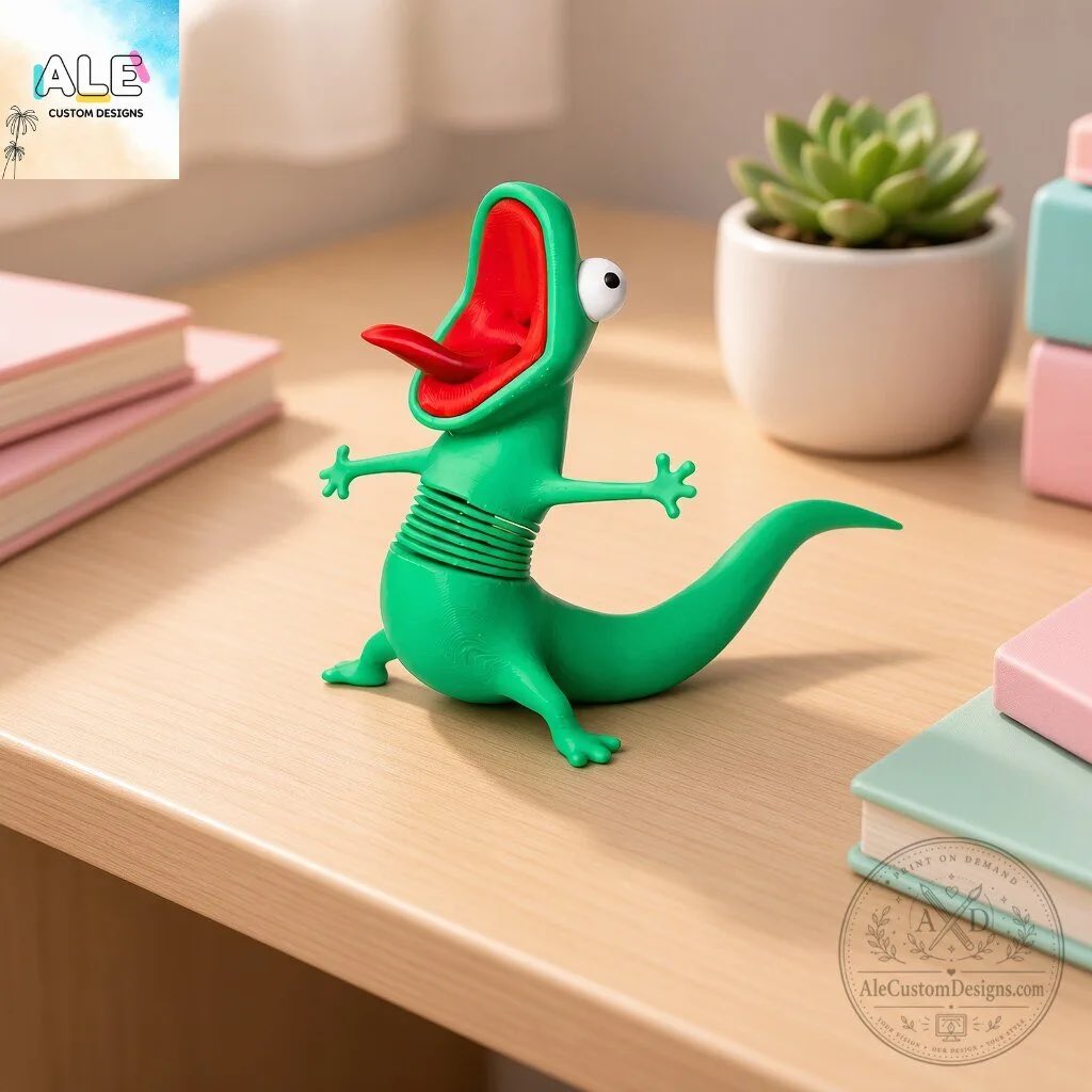 Alecustom01's tweet photo. Crazy Screaming Lizard 🦎🤪 Funny green lizard desk figure with wide open mouth!
Shop: https://t.co/y5NP0mgwJM
#ScreamingLizard #DeskDecor #FunnyToy https://t.co/ENhBzq3PFU
