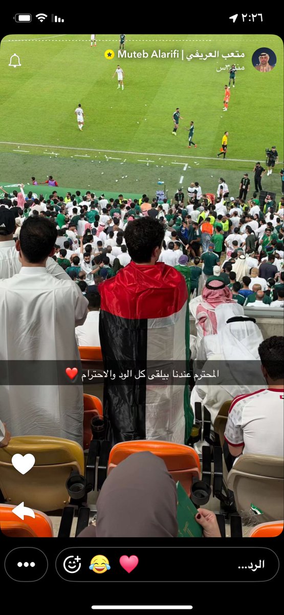 zxxxll11's tweet photo. المحترم يحترم هذا هم بين جمهورنا ولا احد قالهم شي لانهم محترمين واحنا نحترم المحترم 
لكن القذارة الي سووها الهمج الصهاينه باذن الله ان يتحاسبون عليها ويندعسون ونربيهم دام دولتهم ما ربتهم https://t.co/bgpiK051N3