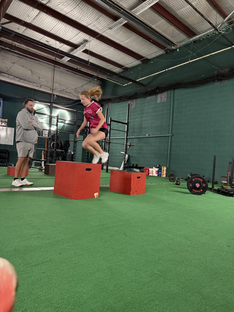 mchevier2030's tweet photo. Working hard at being explosive out of the box and off the mound with @RMackes . #inthelab https://t.co/kekQX00cQU