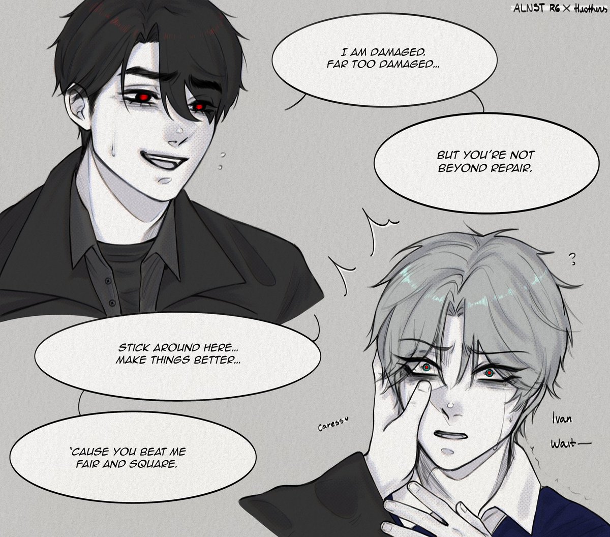 feralj4ckalope's tweet photo. Ivantill r6 but it’s actually heathers…anyone? No?
(This is what goes through my mind when I listen to I am damaged)(Ivan as JD/ Till as Veronica) https://t.co/pJucqU9PkM