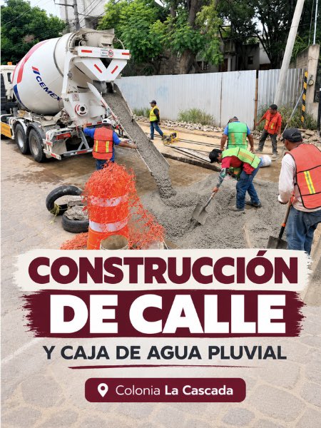 raychagoya's tweet photo. 🚧⚡ En La Cascada avanzan los trabajos de construcción de calle y de una caja captadora de agua pluvial para mejorar la movilidad y el manejo del agua durante las lluvias.

Seguimos cerca de nuestras vecinas y vecinos, atendiendo barrios, colonias y agencias. https://t.co/ZJvlsAoSNz