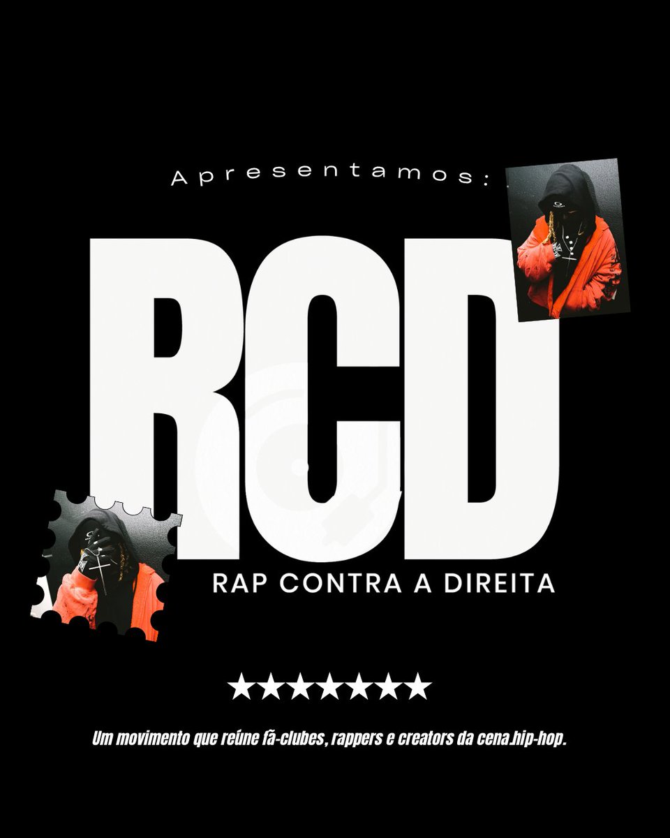 centraldessiiik's tweet photo. RAP CONTRA A DIREITA 🚫 — um movimento que reúne fã-clubes, rappers e creators.

— CRIAMOS O #RCD COM O OBJETIVO DE AMPLIAR O DEBATE POLÍTICO DENTRO DA CULTURA E INCENTIVAR O PÚBLICO DO RAP A EXERCER SEU VOTO DE FORMA CONSCIENTE E INFORMADA. https://t.co/LKbWDBzZRZ