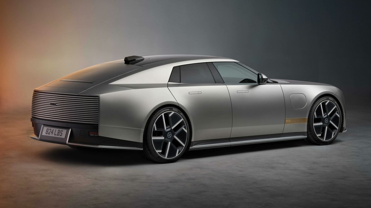 SawyerMerritt's tweet photo. Jaguar has just officially unveiled the production version of its new EV called the Type 01.

• Starting price: $130,000
• Range: 400 miles (EPA)
• 118 kWh battery
• 0-60 mph: 3.2sec
• Top speed: 150 mph
• Peak charging speed: 350 kW
• Four-seat luxury GT
• 1,015 HP
• 850V electrical architecture
• Adds 200 miles of range in 13 mins
• Curb weight: 5,500+ lbs
• Most powerful Jaguar road car ever
• Floating center console that extends from the front of the car all the way to the rear. Jaguar calls it a "spine." They will only offer this layout.
• Long front hood
• 6.5 deg of rear-wheel steering. Same turning circle of a BMW 3 Series.
• 23" wheels
• Drag coefficient of 0.23Cd
• Orders open early 2027
• First deliveries expected in second half of 2027
• Jaguar says this new EV represents the future of the company.

A lot more photos are in the thread below:
