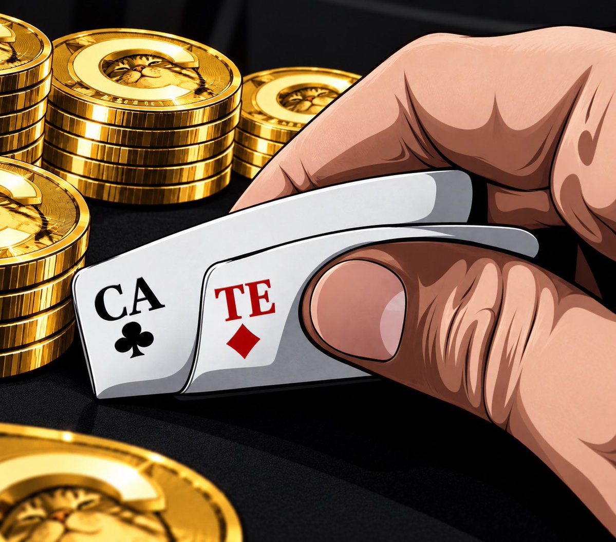 BarBarrBinks's tweet photo. This is my hand, I am accumulating more solana:Ai66LHZG9MCzg1WKdawwqduVAXpNDUuV8M3uyq5ppump at these levels

I’m playing my cards right

Wyd? https://t.co/J3we6ZnXtZ