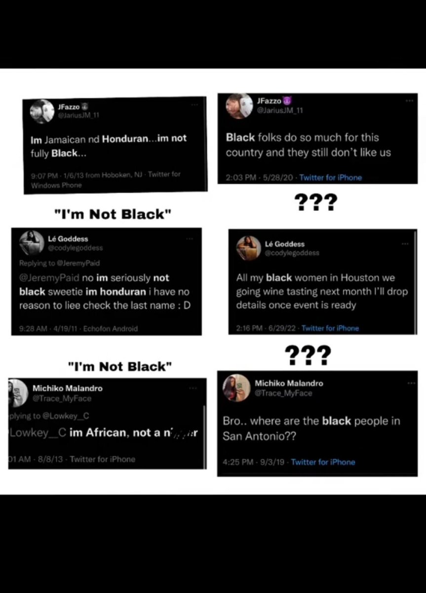 AmericanOnly_'s tweet photo. @KayxClay "I'm not Black" https://t.co/rklqSPdrzv