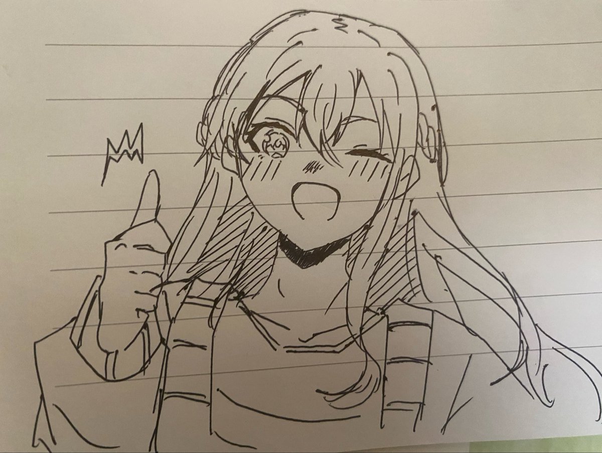ansy_Ror's tweet photo. 適当に書いたのにそれなりによくかけののか https://t.co/KJ2ZbcUeTn