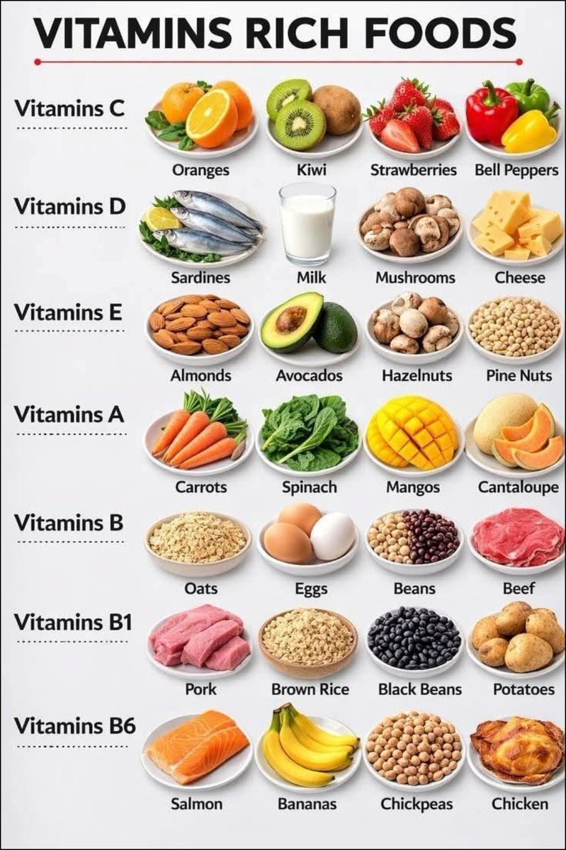 William_TechX's tweet photo. Vitamin rich foods https://t.co/ffYm6GkGTY