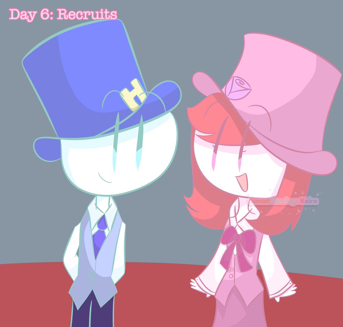 SunsetFlamingoK's tweet photo. Day 6: Recruits
#Stickmintober2026 #Stickmintwt #Thsc https://t.co/T6njIN9Q9y