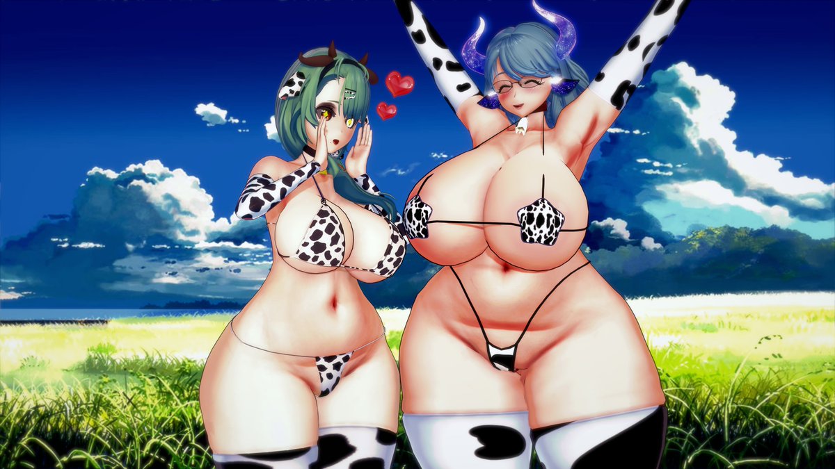 CH_Rafaelima's tweet photo. Smol cow and beeg cow 💚🐮💙
#miilkyart #crefart https://t.co/6fNyFWEHN3