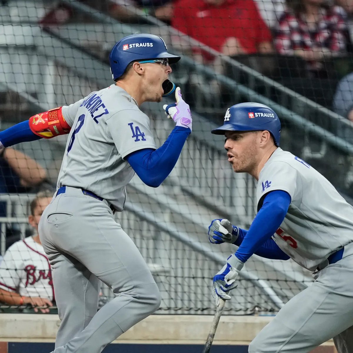 Nytrendingnow's tweet photo. 🔥 DODGERS TAKE THE LEAD! ⚾
L.A. is ahead of Atlanta in the 7th inning of NLDS Game 3. 👀
The pressure is ON in Atlanta!
Follow the LIVE action 👇
https://t.co/7DVb0zRWj1
#Dodgers #Braves #MLB #NLDS https://t.co/dntE8bSXkN