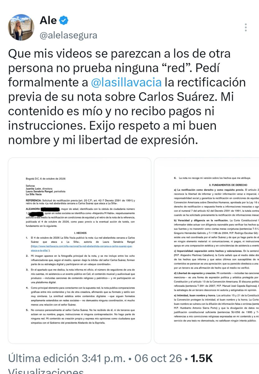 SaVanessCa's tweet photo. Dizque pidiéndole a la Silla Vacía rectificar y les pillaron los contratos con el gobierno jajajajajajaja https://t.co/8RuxWezTSZ