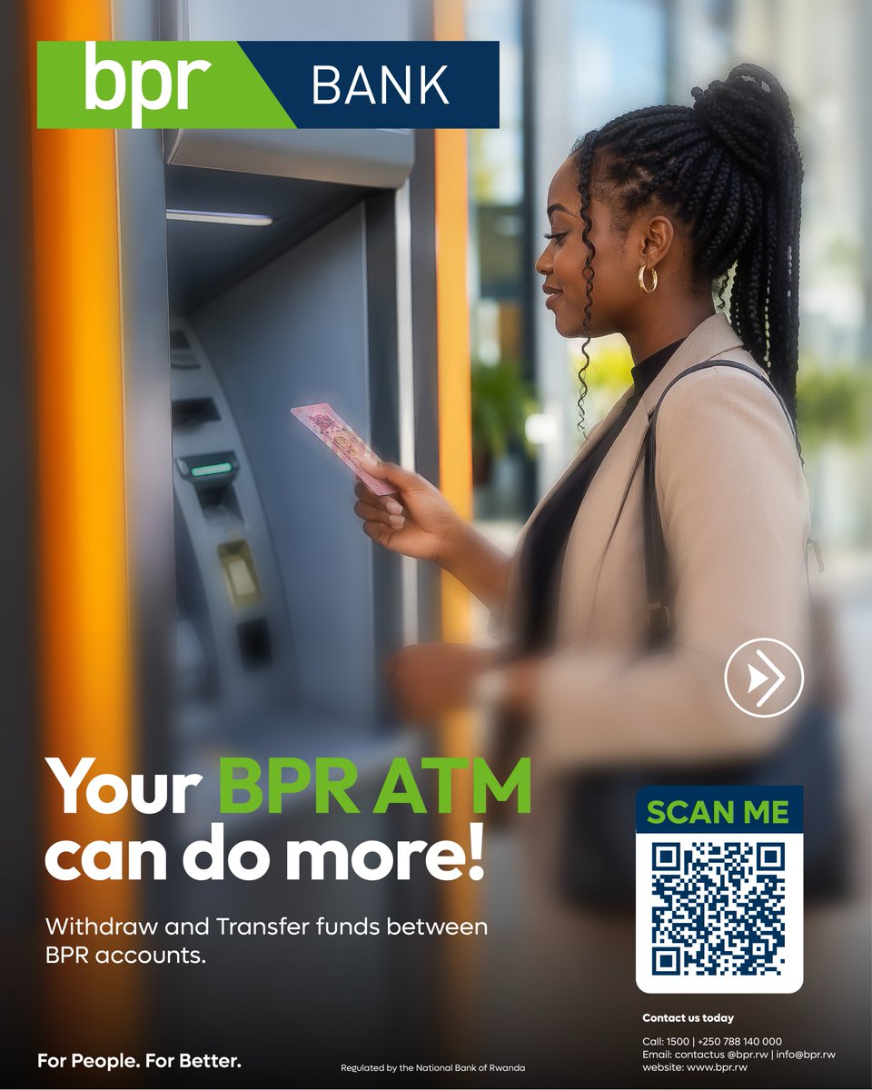 BPRbankrw's tweet photo. Wherever you are, there's a BPR ATM closer to you.
Swipe through, find your nearest location and enjoy convenient banking when you need it.

#ForPeopleForBetter
#ImbereCyane https://t.co/ejegqoMjeu