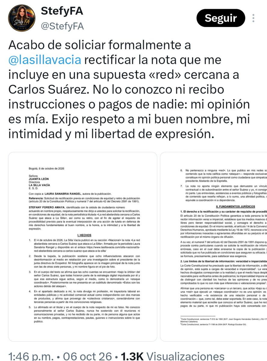 SaVanessCa's tweet photo. Dizque pidiéndole a la Silla Vacía rectificar y les pillaron los contratos con el gobierno jajajajajajaja https://t.co/8RuxWezTSZ