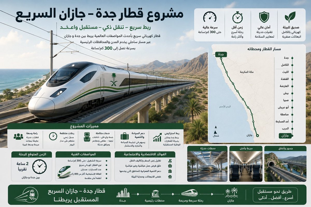 daws_dws's tweet photo. @AClee0 نأمل تسريع مشروع قطار جدة–جازان، لما له من أهمية كبيرة في ربط مناطق المملكة، وتسهيل حركة المواطنين والمقيمين، ودعم السياحة والاقتصاد والتنمية في منطقة جازان. 🚆🇸🇦 https://t.co/LrelOdsGVz