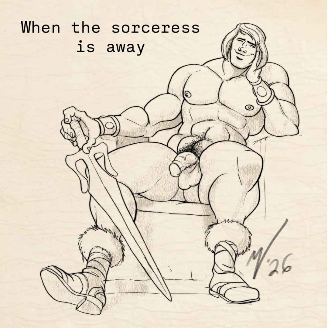 glassassassinc1's tweet photo. He-man. Just for giggles. 🖤💪📖🖊️❤️

#gayart #gaycomics #yaoi #queerart #maledrawing https://t.co/AehYXx34z6
