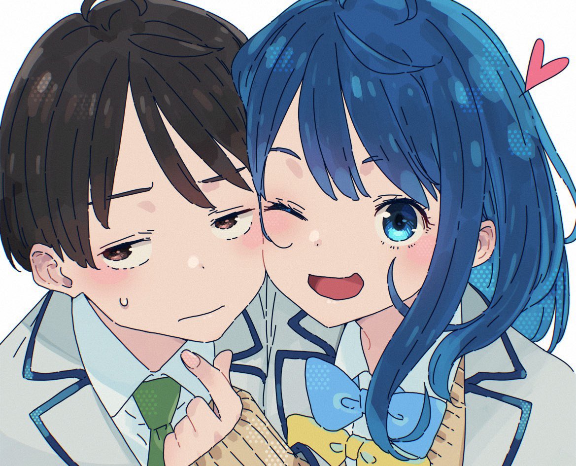 kanjinbashi1204's tweet photo. このラノ2025記念イラストのぬくやなやっぱり距離近過ぎるて。顔と顔くっつけたり腕組んだりしてる高校生の男女がただの友達なんて信じられんて。 https://t.co/AhBPwiBuCy