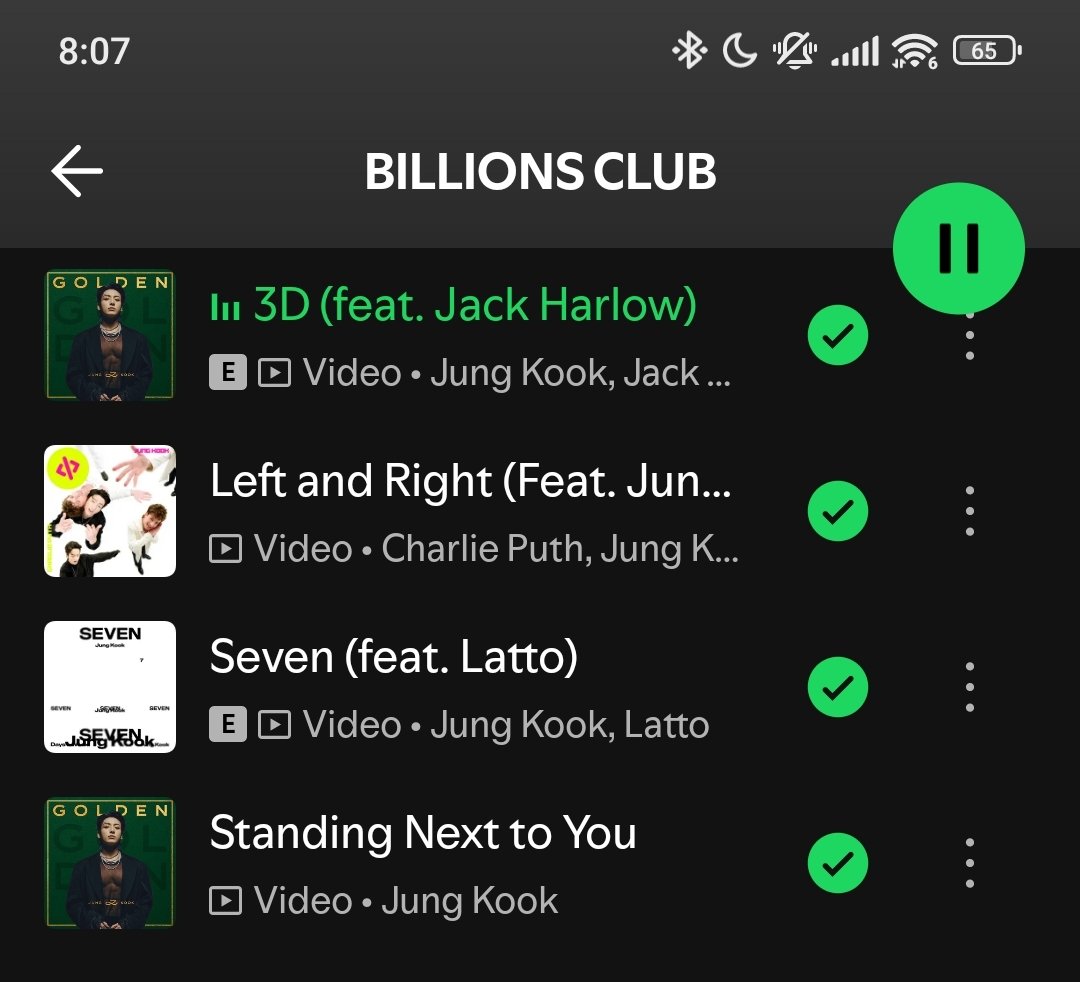 LidiaTan75's tweet photo. (Part 2)๐
๐ Hi, I'm Listening ๐ง #3D, #LeftAndRight, #SEVEN and #StandingNextToYou by #JUNGKOOK from "BILLIONS CLUB" on Spotify! ๐๐ฐ๐ถ ๐
๐ https://t.co/cvvKKdTgsd
PLEASE KEEP SUPPORTING JUNGKOOK'S MUSIC ๐ถ ๐ซถ
#JUNGKOOK #์ ๊ตญ ๐ฅ https://t.co/W7OMmeeRym