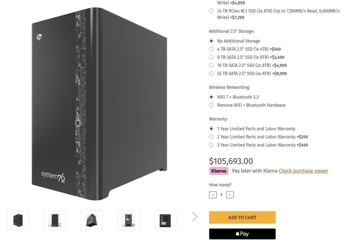 Hronom's tweet photo. @system76 What models be able to run on this? Send this to some creator to do review https://t.co/U74wfhwIFj
