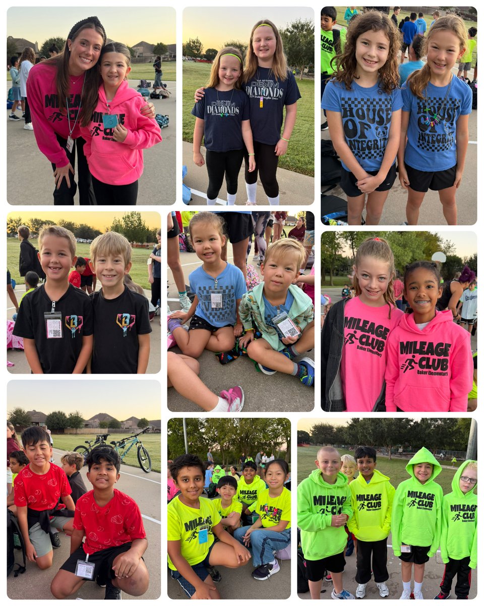 kellidsmith's tweet photo. Seeing double! Our @BakerElem Mileage Club had a buddy run and so many dressed like their twin today! So fun to pair up and run with our buddy today! 🏃🏼‍♀️🏃🏼‍♂️💨💨 https://t.co/L383qvdOjm