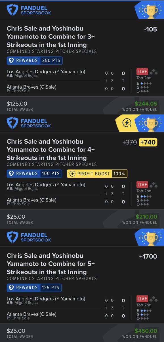 GoldBoys's tweet photo. Cash the full 🪜 in the 1st Inning! 💥
@AnthWorldWide8 

-105 ✅
+740 ✅
+1700 🤫

Posted in discord 👉 https://t.co/qoedw9eSzx https://t.co/pLlZJbL7oj