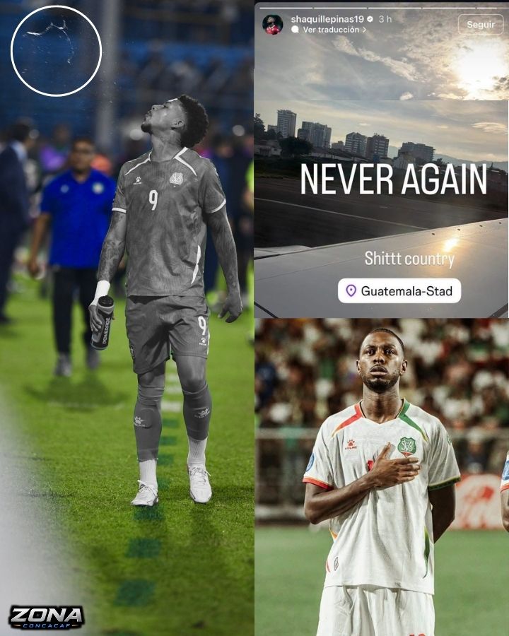 ZConcacaf's tweet photo. ¡¡AHORA SON LAS VICTIMAS!!

Este jugador de Surinam subió a sus redes sociales palabras soeces hacía Guatemala. Los jugadores surinameses se fueron INCONFORMES del territorio chapín. https://t.co/c9fshBmNj8