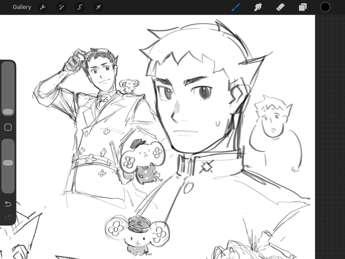 fishromances's tweet photo. ryuu doodles 
he is fun to draw when im procrastinating ^_^ https://t.co/19Bhi5QvaO