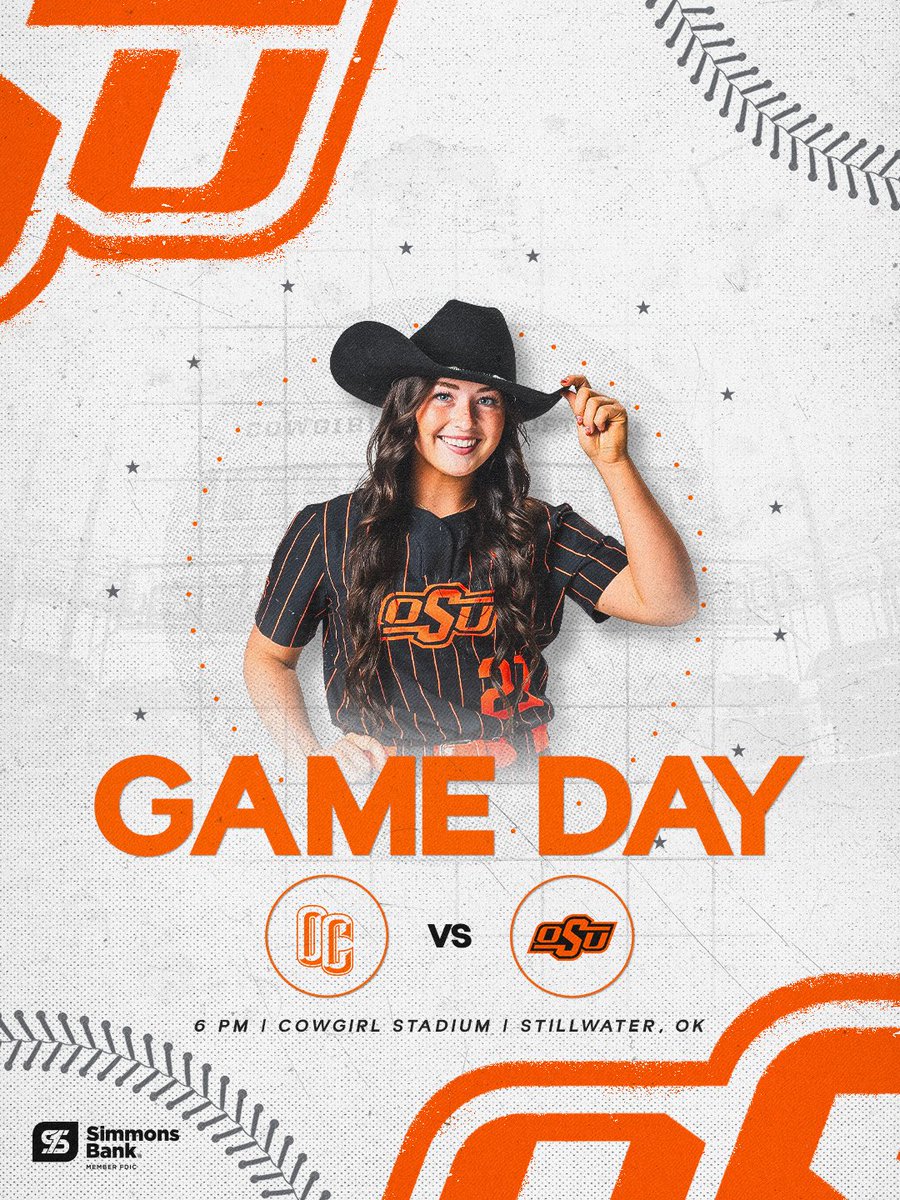 cowgirlsb's tweet photo. Back to work at our place 🏡

🆚 Oklahoma Christian
⏰ 6 p.m. CT
📍 Cowgirl Stadium
🎟️ FREE ADMISSION!

#GoPokes | @simmons_bank https://t.co/us1drqiOjc