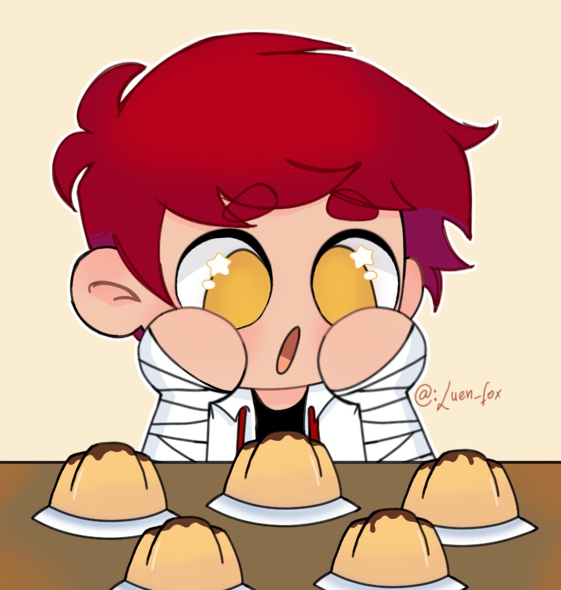 Luen_fox's tweet photo. DÍA 6 — Pudín 🍮 ✨

Holaaaa, dibujo para los fans del Golxy 👍
De nuestros queridos Golden "@LushoLive" y Fox "@Luisiieldeyutu" bueno, este será el último día que publique pero lo más probable es que luego suba más.. o no-

#fnafhstober2026 #FHSREW #Golxy https://t.co/HIlNRtLAVG