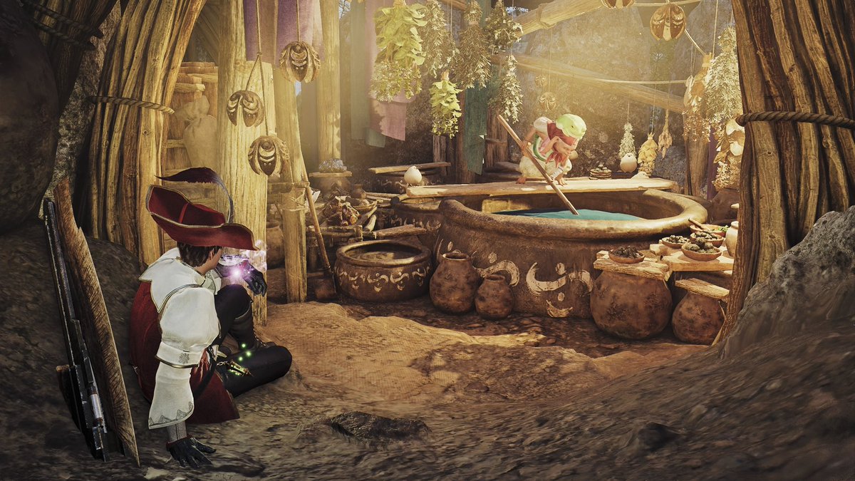 pirate_rackham's tweet photo. 前から使いたかった髪型へ💇
イケメンハンターの出来上がりっ！笑

一狩り終えて🦖
ずっとモンスター&amp;生物図鑑見てた📖👀

狩りも装備製作も、段階踏みながらきちんとやりたい。
典型的なA型です🙂✌️ https://t.co/GO3UHiyOfK