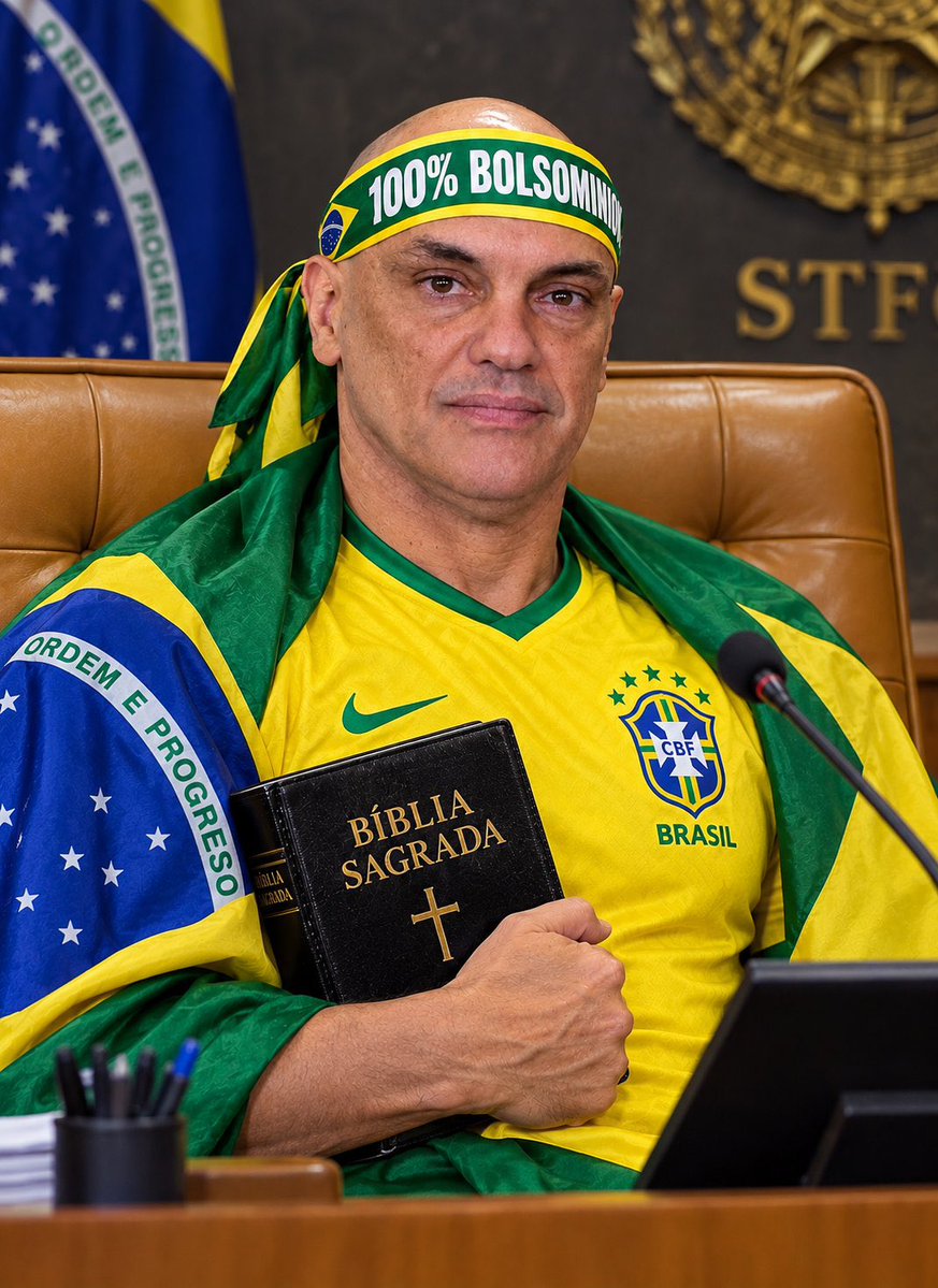 Alexmorettibr's tweet photo. Alexandre de Moraes depois de ver a direita eleger a maioria no Senado, na câmara e ainda o presidente da república. https://t.co/0dEtcntEnq