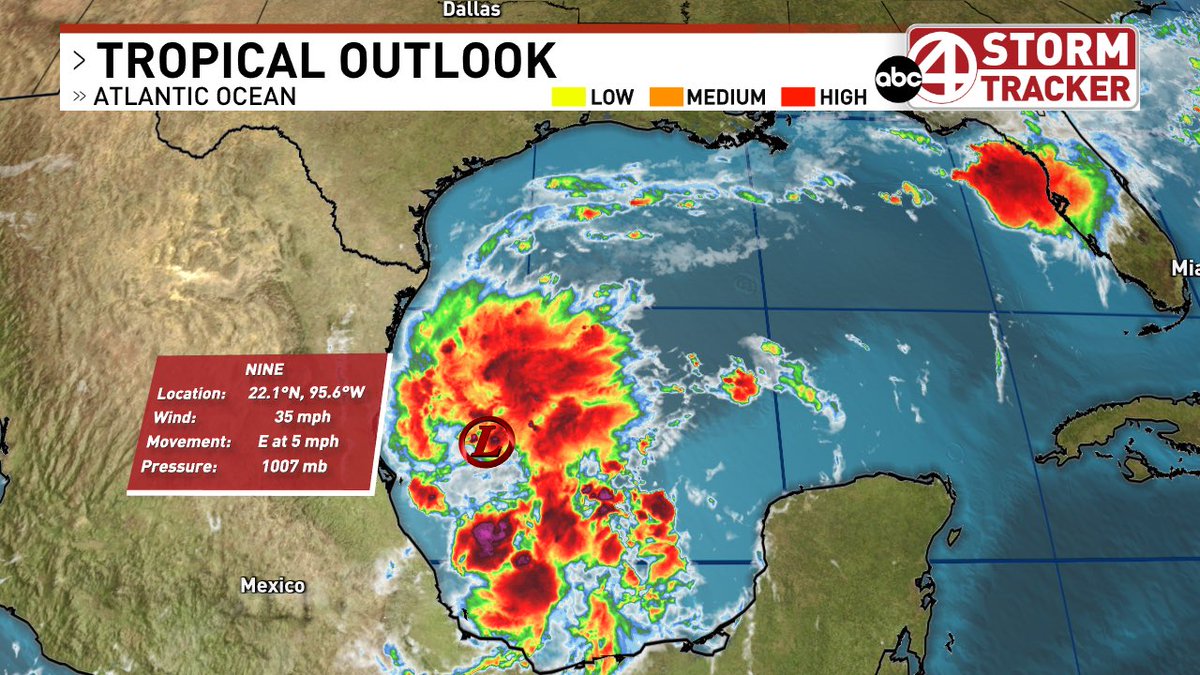 SeaverWX's tweet photo. Tropical Depression 9 formed earlier today in the Gulf, this storm is forecast to be our first hurricane of the year. It will make landfall on the central Gulf Coast somewhere between New Orleans and the Florida panhandle. This forecast could change in the coming days

More Below https://t.co/UOxbtmHPE8