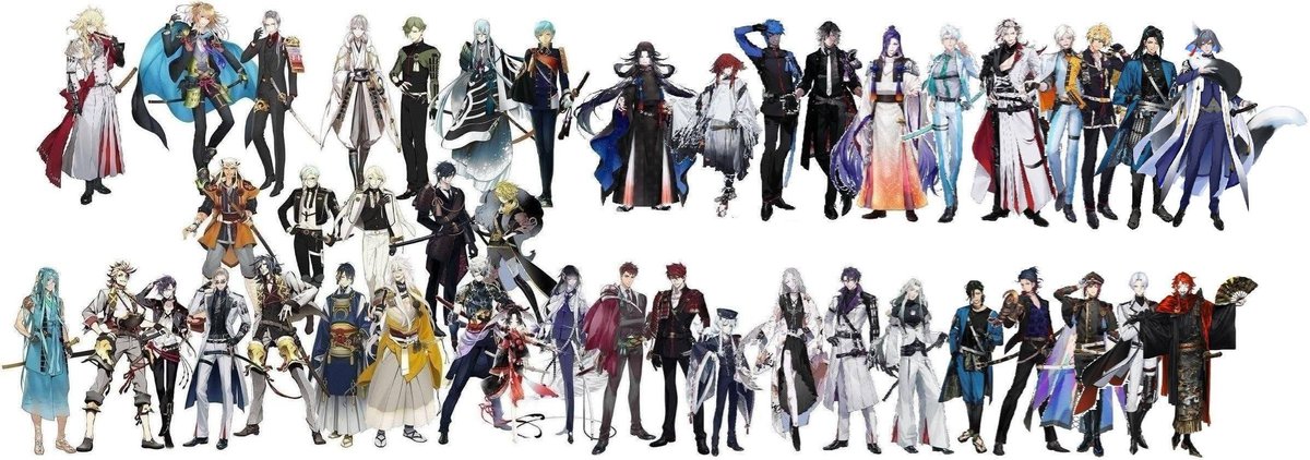 SaniwaKnight28's tweet photo. 我的刀男家人們(2026/10/7+桃太郎祐定 https://t.co/11RXXzeu8l