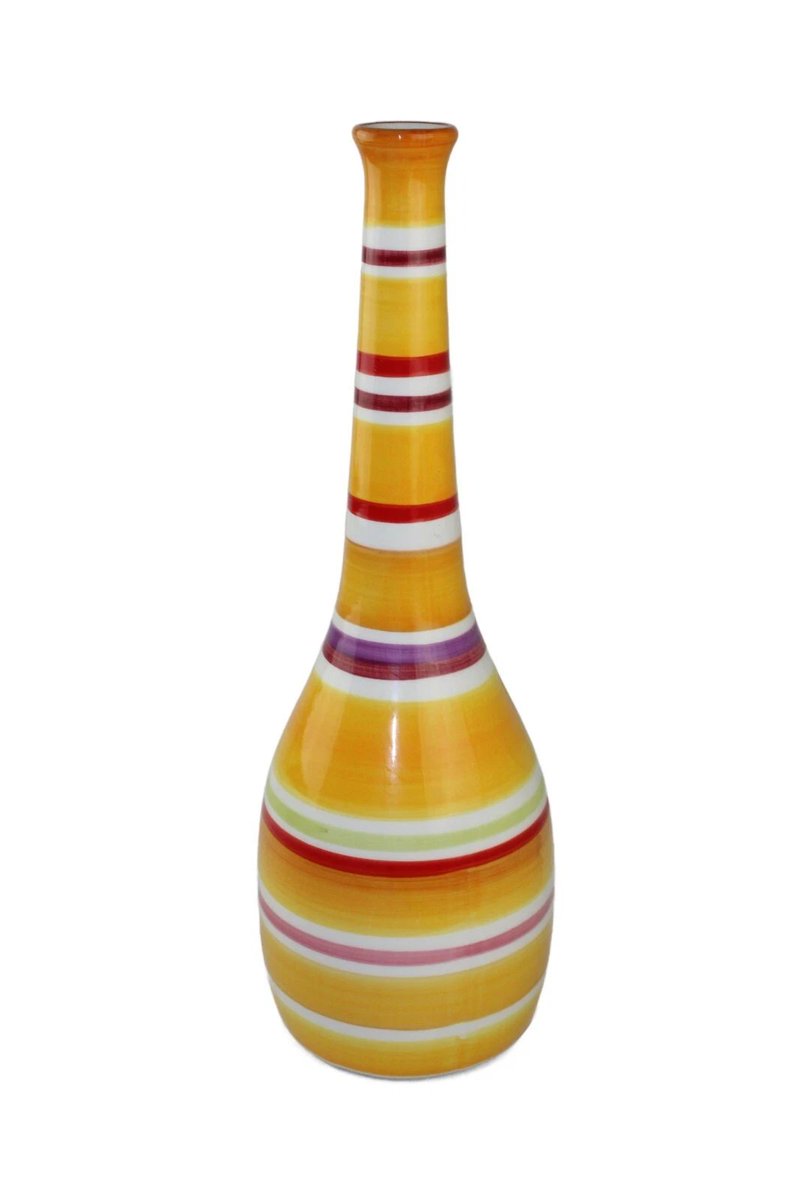 sallybr52189612's tweet photo. Tall Bud Vase Ceramic Multi Striped Colors Yellow Orange Red w Crazing 12 " Tall
https://t.co/erbqvvit6d https://t.co/Gpt62TqHYv