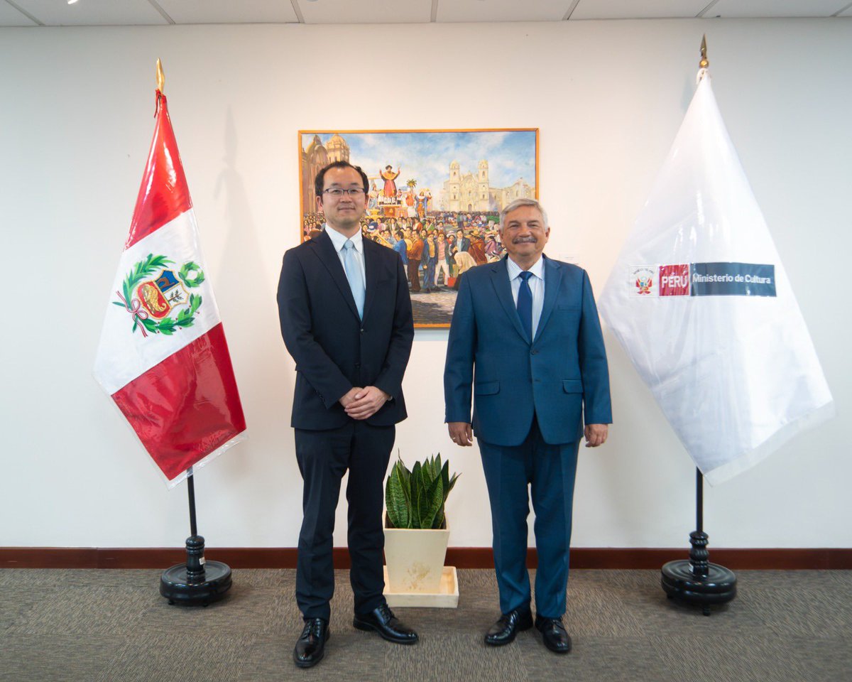 MinCulturaPe's tweet photo. 🤝  El ministro de Cultura, Alberto Beingolea, sostuvo una reunión de trabajo con representantes de la Agencia de Cooperación Internacional del Japón (JICA Perú), https://t.co/MfivfYs7v2