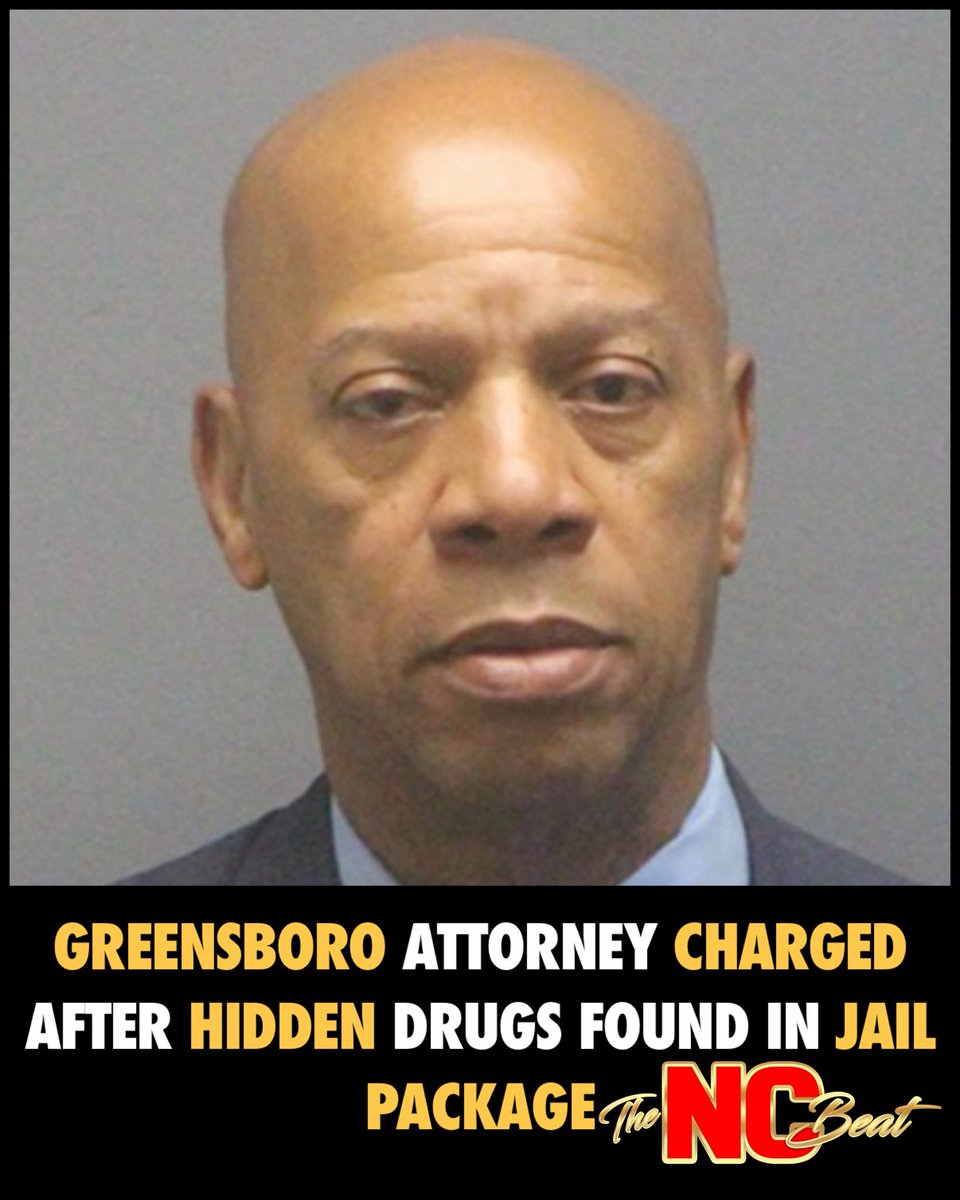 TheNCBeat's tweet photo. Thomas Hilton Johnson, a 69-year-old Greensboro, NC attorney is out on a $5,000 bond after deputies say a package he brought into the Greensboro Detention Center was hiding drugs for an inmate he represented. 

Story ➡️ https://t.co/f2Ac5019Qm https://t.co/Ird2X89qAh