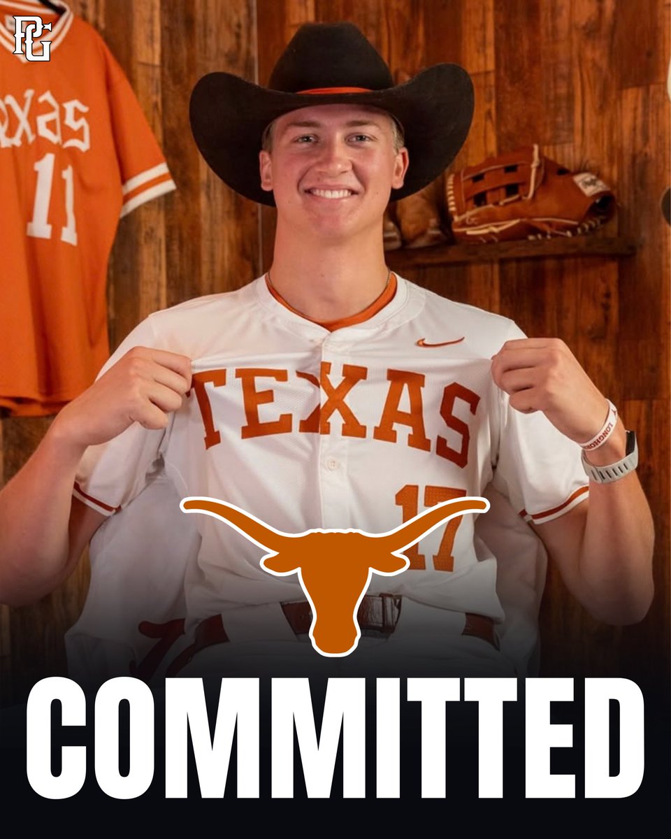 PG_Scouting's tweet photo. Jack Postma, the 82nd overall ranked player in the Class of 2028, has announced his commitment to Texas. 

‘28 RHP Jack Postma (IL) checks in as the next big time power arm coming out of the Midwest. It’s loud stuff that sees his FB in the low 90s paired with a sweeper & changeup. Athletic operation with a lower 3/4 release. Good extension and continues to be a buzzy name after a great summer. #HookEm commit.