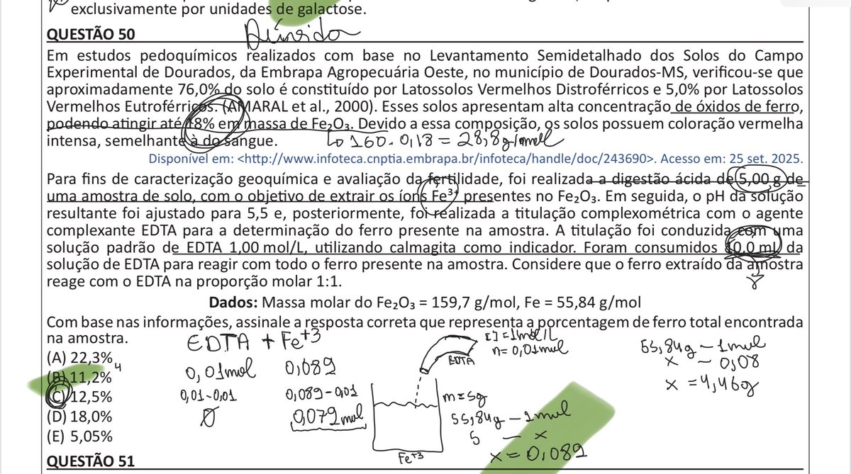 felipaoooooo1's tweet photo. Alguém pode me ajudar nessa questão de titulação ? Tentei fazer a tabelinha e os krls mas n consegui fazer https://t.co/6zopvTFnB9