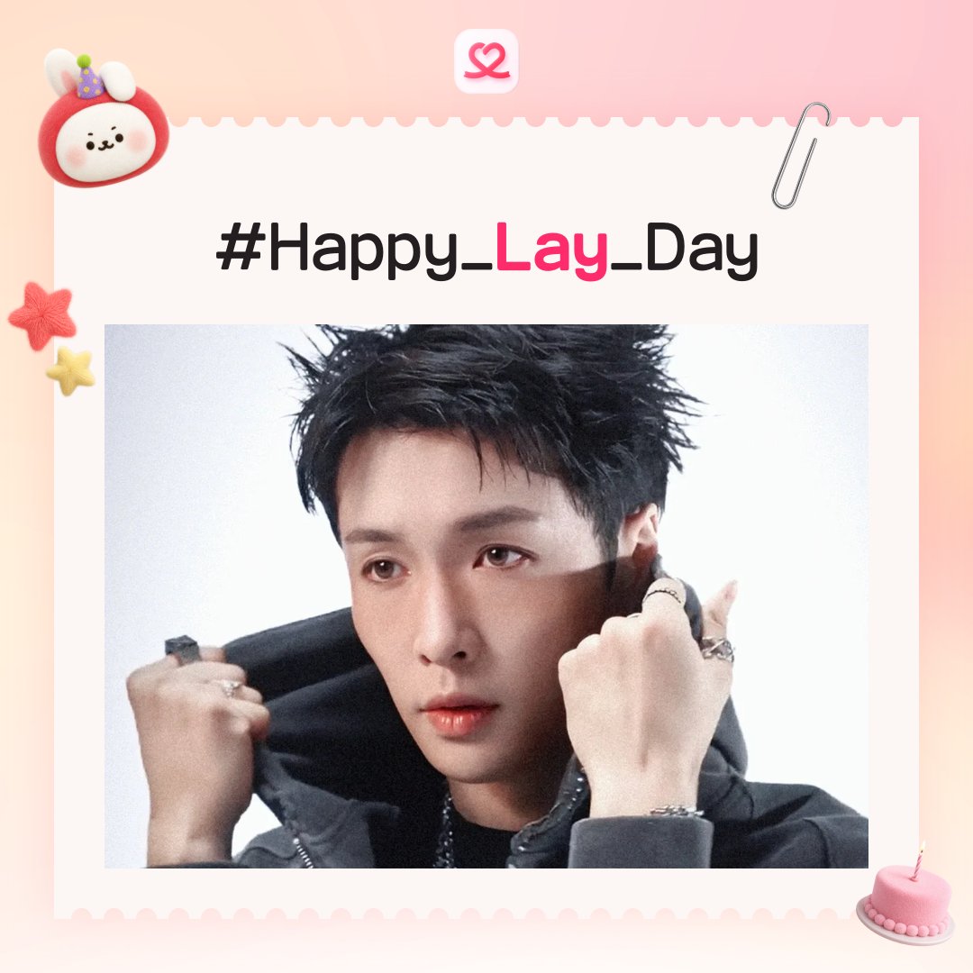myloveidol_kpop's tweet photo. 🎂 #HAPPY_LAY_DAY 🎂

˚∧＿∧ 　+      —̳͟͞͞🎂
(   •‿•   )つ—̳͟͞͞ 💗        —̳͟͞͞💗 +
(つ　 <            —̳͟͞͞🎂
｜　 _つ + —̳͟͞͞💗        —̳͟͞͞🎂 ˚
`し´

💕 #최애돌과 함께 레이 기부요정 만들기🚀
▶️ https://t.co/YOSZKY6IXZ

#레이 #EXO https://t.co/5RXjUNOavH