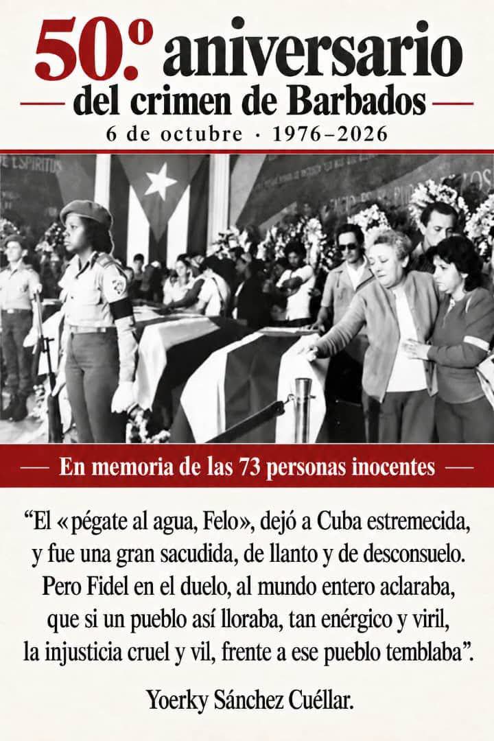 Colombo_Ucmholg's tweet photo. El eterno homenaje a las víctimas del horrendo crimen de Barbados, el pueblo  no olvida #TenemosMemoria https://t.co/0SgtiHtzr0