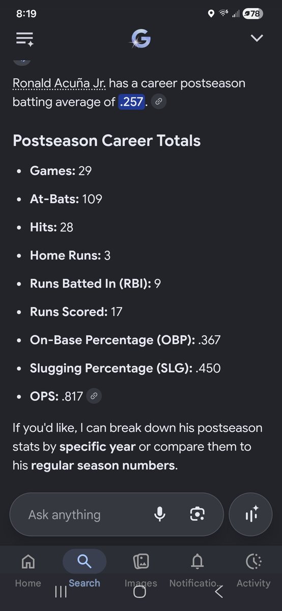 Collierdawg's tweet photo. @buckbelue8 @680TheFan Well shouldn't be a surprise, here are his career numbers in post season https://t.co/YeewKBVe08