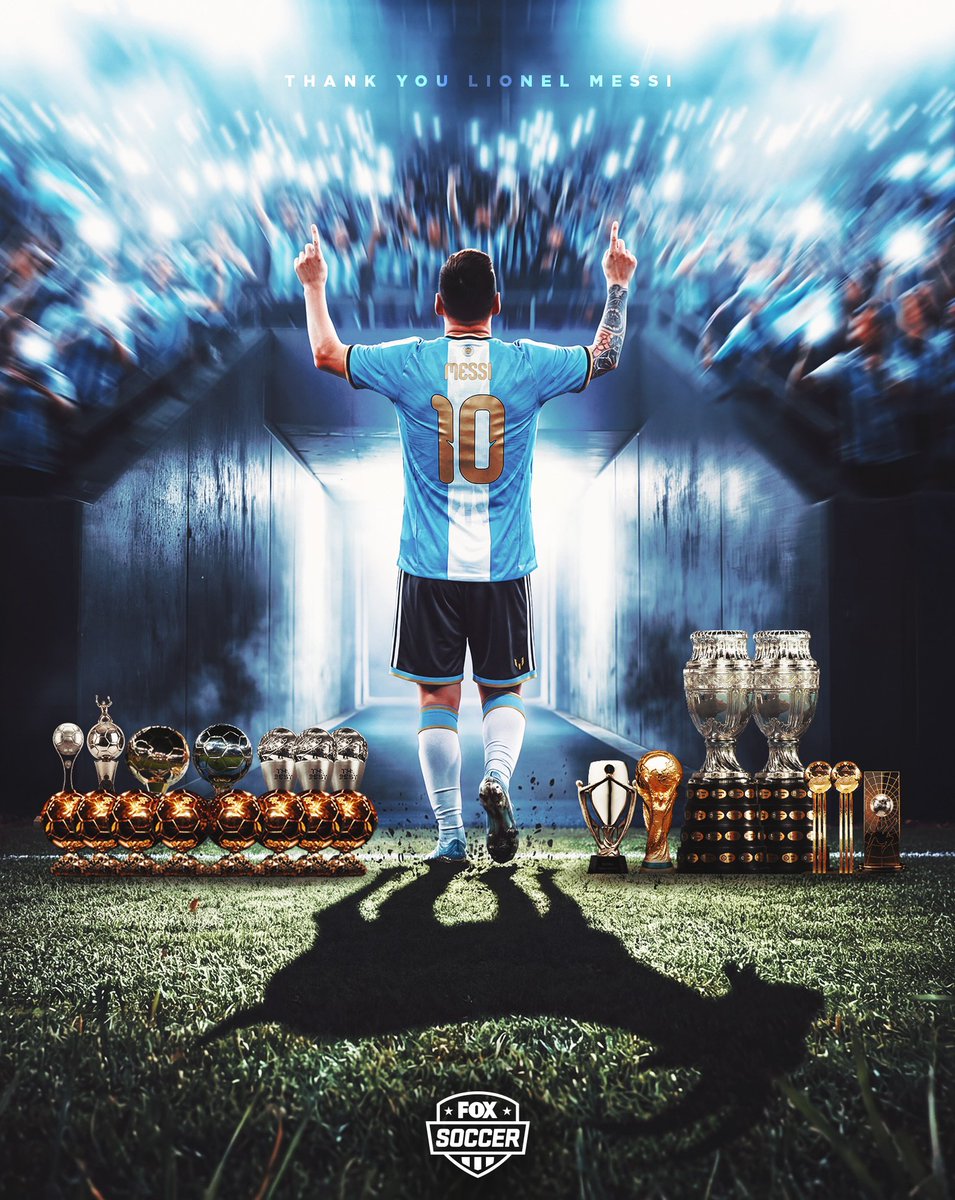 FOXSports's tweet photo. The best to ever do it in an Argentina kit.

Thank you Messi, for all the magic. https://t.co/UzF7IPeStT