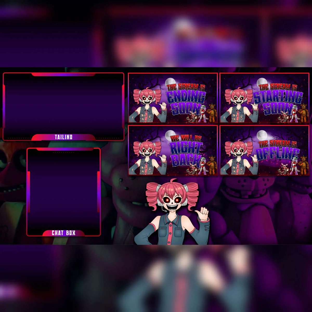 redfox_rox1's tweet photo. This pack brings together a matching logo, banner, overlays and supporting visuals. I really enjoyed keeping everything cohesive while giving each piece its own little details🖤
#StreamDesign #StreamPack #TwitchDesign #TwitchGraphics #OverlayDesign #LogoDesign #BannerDesign https://t.co/1psAh5kOLn