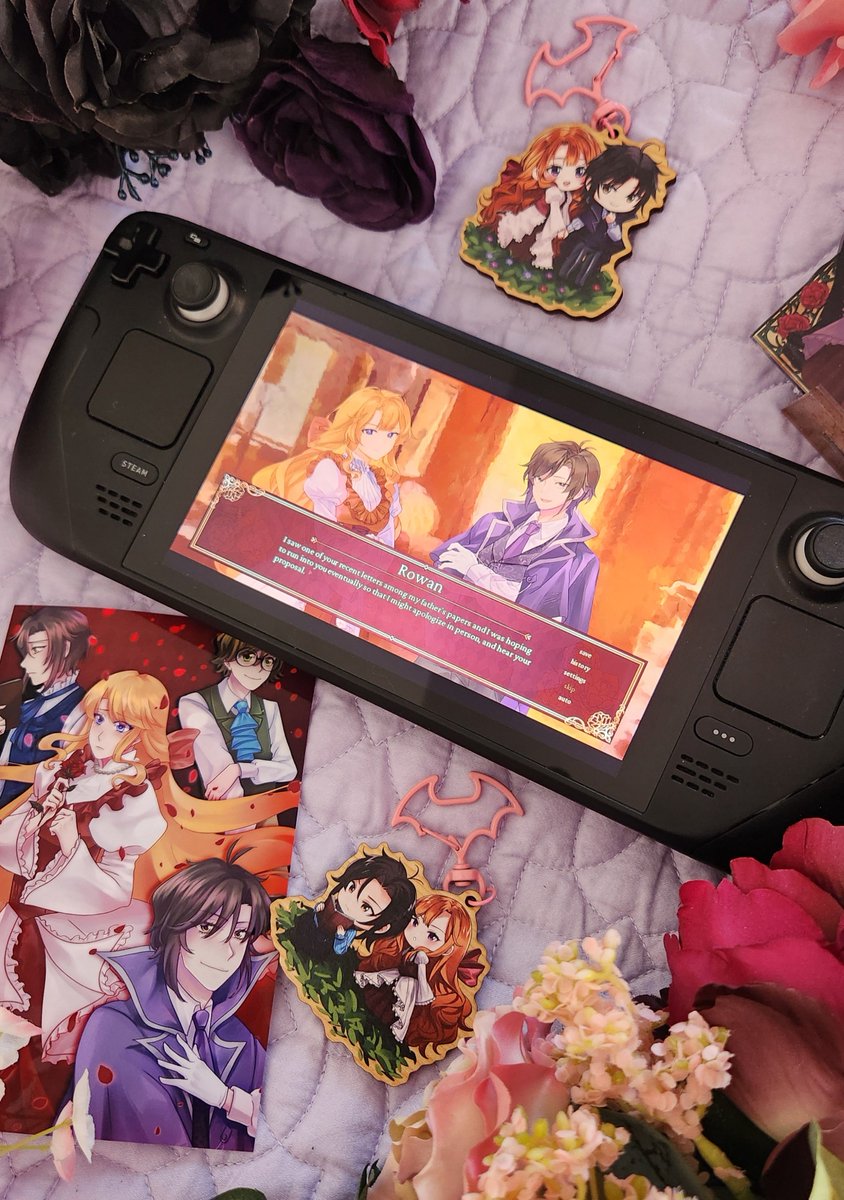 CrystalGameWork's tweet photo. The Steam Autumn Sale is wrapping up, but you can still get our Victorian vampire otome game on sale! It has 3 male love interests, a confident female protag, and the ability to be a vampire or human with multiple endings 💕

Get it on Steam: https://t.co/yM1rx0I1N8 https://t.co/a1mRQGVWKf