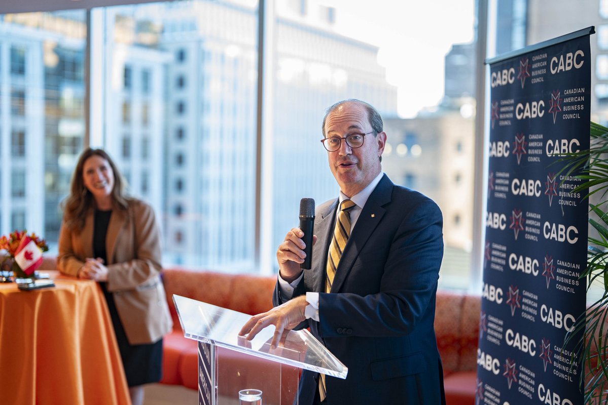 cabc_co's tweet photo. We had the pleasure of hosting an early Canadian Thanksgiving reception with Canadian Ambassador to the U.S. Mark Wiseman in D.C. last night.

Thank you to our member @Shell for co-hosting!

📸 @Al_Drago https://t.co/KZZYTVqN4a