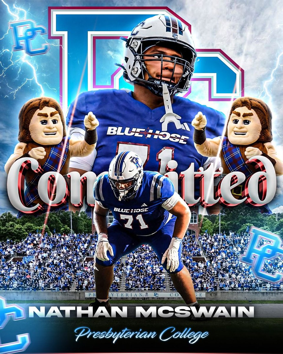 d1_mcswain's tweet photo. I’m blessed to announce my commitment to @CoachRahl and @BlueHoseFB 

First and foremost I want to thank my Lord and Savior, Jesus Christ for without him, I am nothing. I want to thank my coaches that have been with me and grew me up from day 1. I also want to thank my mom for  raising me to be the man I am and supporting me the whole journey.

This is only the beginning and I’m excited for what’s to come!!

Thanks to @LeonardoCaspian for the graphic 🔥🔥

@CoachHeeman @Coach_MikeBruno @Ingold94 @CoachBNichols @FuryBoosters @FIHSfootball44 @FIHS44AD @GreerNewsSports @GreenvilleSM @FCSNationRadio1 @GoFtInnSports