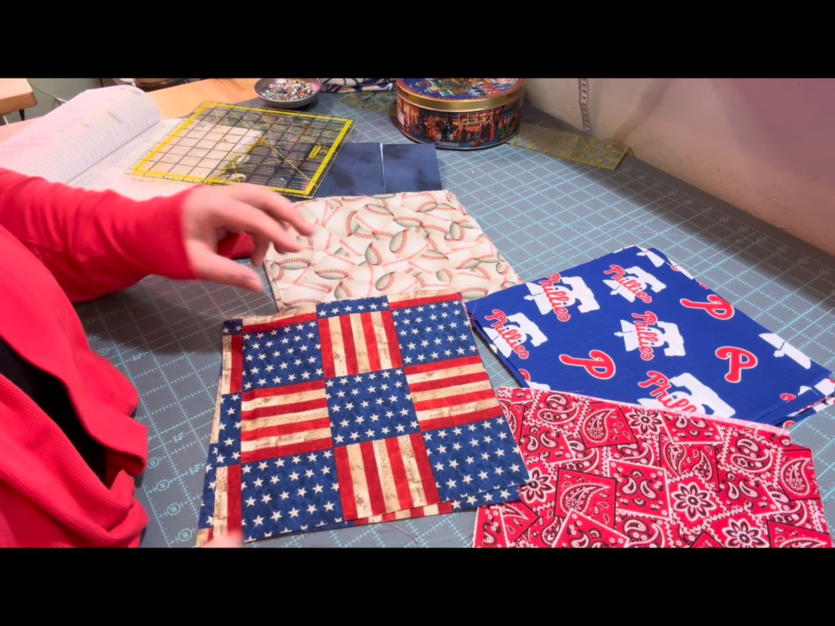 balkelyoo's tweet photo. Trying to watch a quilting tutorial but everything is a Jimmy pop reference: https://t.co/S3yddEOdLm