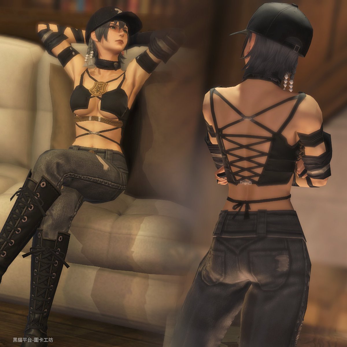 tsaimf's tweet photo. 緊身小背心在高地女身上真的很強(*¯︶¯*)

#FF14 #ハイランダー https://t.co/7ZqF4gbc3Y