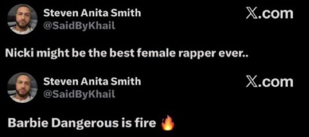 Thepinkwiglady's tweet photo. @SaidByKhail And what you said was that Barbie dangerous was 🔥🔥🔥 https://t.co/QeA4pJWIvS