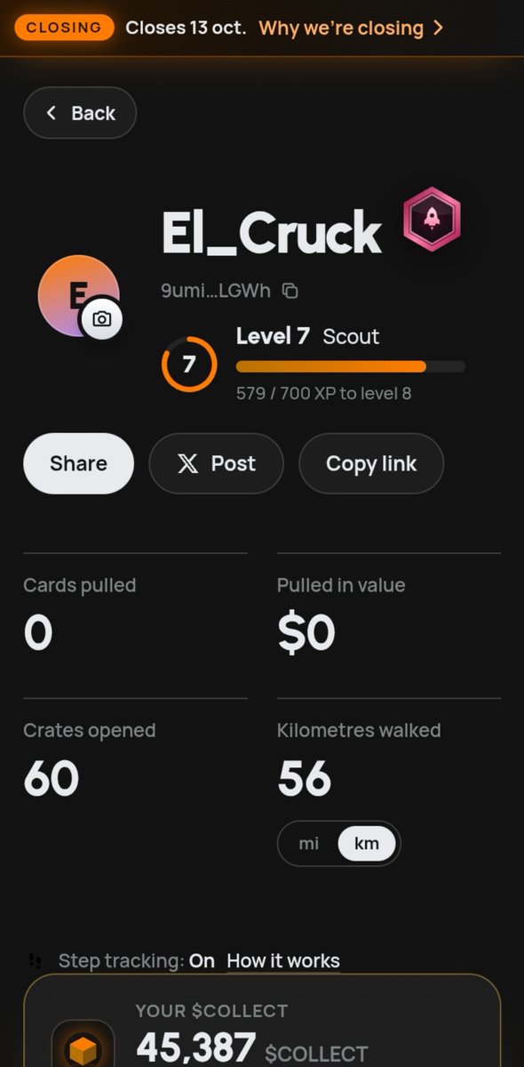 Crypto_Cruck's tweet photo. @gocollectfun +

@gocollectfun

Creo que fui el único que jugó desde Bolivia, esas son mis stats hasta hoy

Muchas gracias, en verdad me encantaría que siguieran con el juego https://t.co/mlhQkYHAdQ
